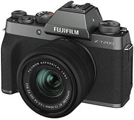 【アウトレット品】FUJIFILM ミラーレス一眼カメラ X-T200レンズキット ダークシルバー X-T200LK-DS