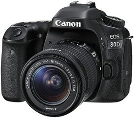 【アウトレット品】Canon デジタル一眼レフカメラ EOS 80D レンズキット EF-S18-55mm F3.5-5.6 IS STM 付属 EOS80D1855ISSTMLK