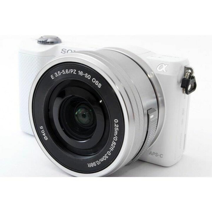 楽天市場】【中古】ソニー SONY α5000 ホワイトレンズキット 美品 自 