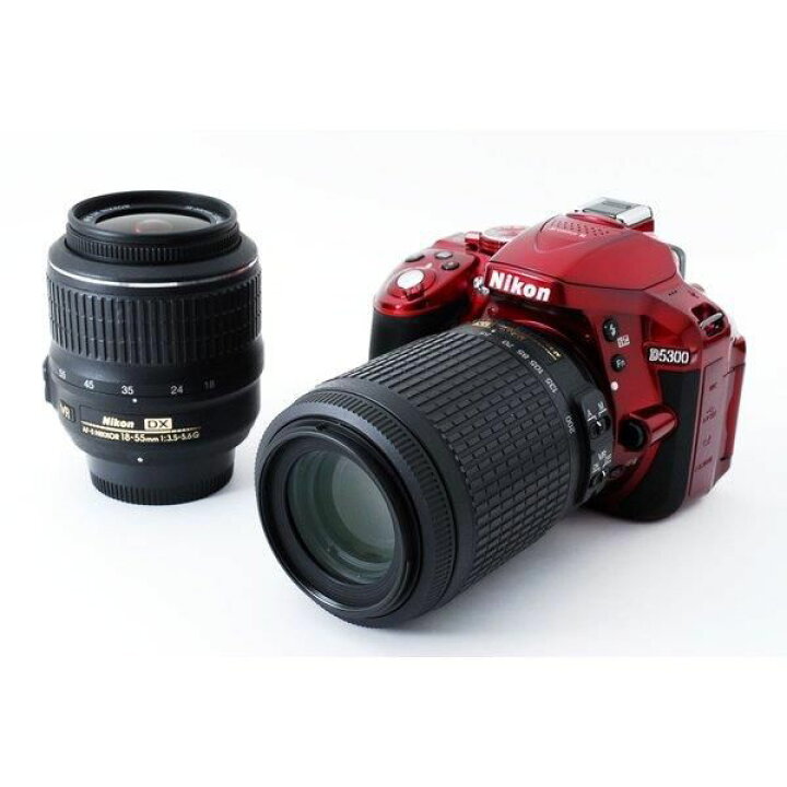 楽天市場】【中古】ニコン Nikon D5300 ダブルズームセット レッド 美 