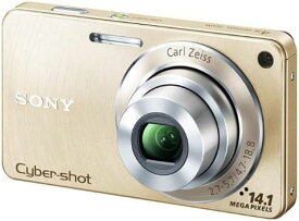 【中古】ソニー SONY デジタルカメラ Cybershot W350 ゴールド DSC-W350/N