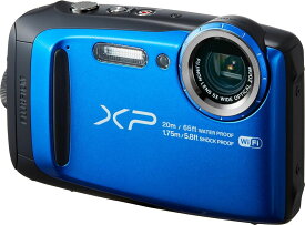 【中古】FUJIFILM デジタルカメラ XP120 ブルー 防水 FX-XP120BL