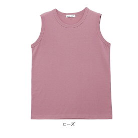 【送料無料】【メール便対応[M便 1/2]】◇ タンクトップ インナー トップス レディース 綿混 クルーネック ノースリーブ ◇ 天竺 無地 クルー ネック タンクトップ (M/L/LL)［5100800000］
