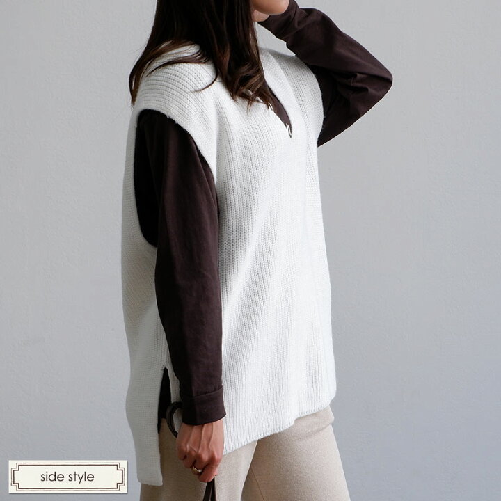 楽天市場】【999円均一】◇ ベスト ジレ トップス レディース Vネック 
