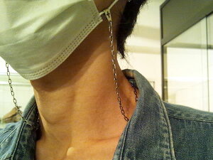 【 LOVECRAFT/ラブクラフト 】 カットアウトクロスのマスクホルダー マスクチェーン【 スターリングシルバー/925 】Mask Chain クロス 十字架 ハンドメイド 手作り プレゼント ギフト包装 メンズ