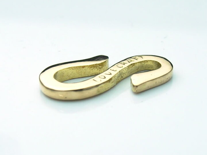 楽天市場】ゴールドアクセサリー 18金製のS字フック (ee005) エス環 