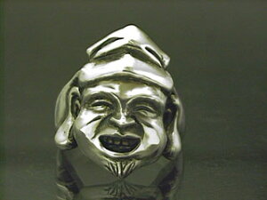 シルバーアクセサリー 送料無料! 恵比寿リング 和柄リング エビス メンズ レディース 指輪 スターリングシルバー 925