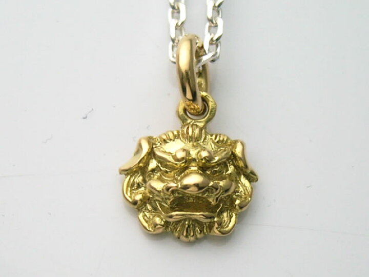 楽天市場】ゴールドアクセサリー 送料無料! 18金製の唐獅子  