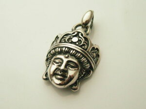 ラブクラフト【虚空蔵菩薩ペンダントトップ】シルバーアクセサリー ペンダント 送料無料 スターリングシルバー 925 神仏 お守り 仏像 ハンドメイド 手作り プレゼント ギフト包装 メンズ レ