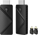 【2025年新登場】 ワイヤレス hdmi 無線 送受信機セット hdmi 無線化 1080P@60Hz/2.4G+5G/100m 小型 挿すだけで使える…