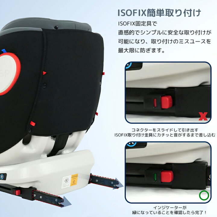 楽天市場】「楽天第1位！」AORTD チャイルドシート 新生児 ISOFIX 回転 