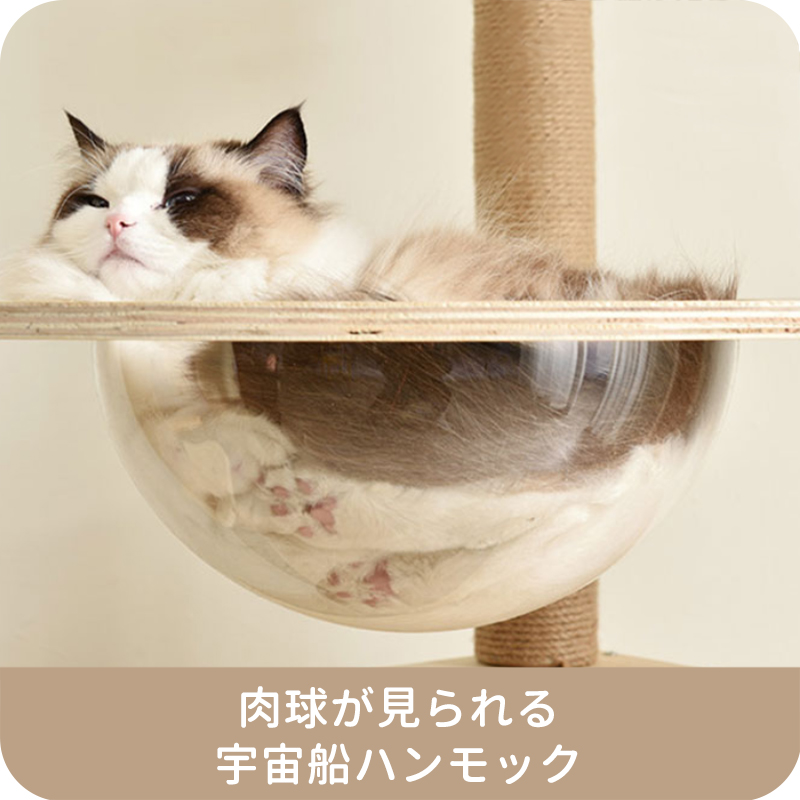 楽天市場】AORTD キャットタワー 木製 猫用 据え置き 大型猫 高さ175cm