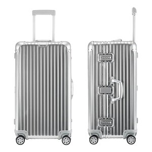 AORTD スーツケース 28インチ 修学旅行 キャリーバッグ キャリーケース オールアルミ合金 大型 静音 ダブルキャスター 耐衝撃 360度回転 TSAローク搭載 アルミ合金ボディ 旅行 ビジネス 出張 静
