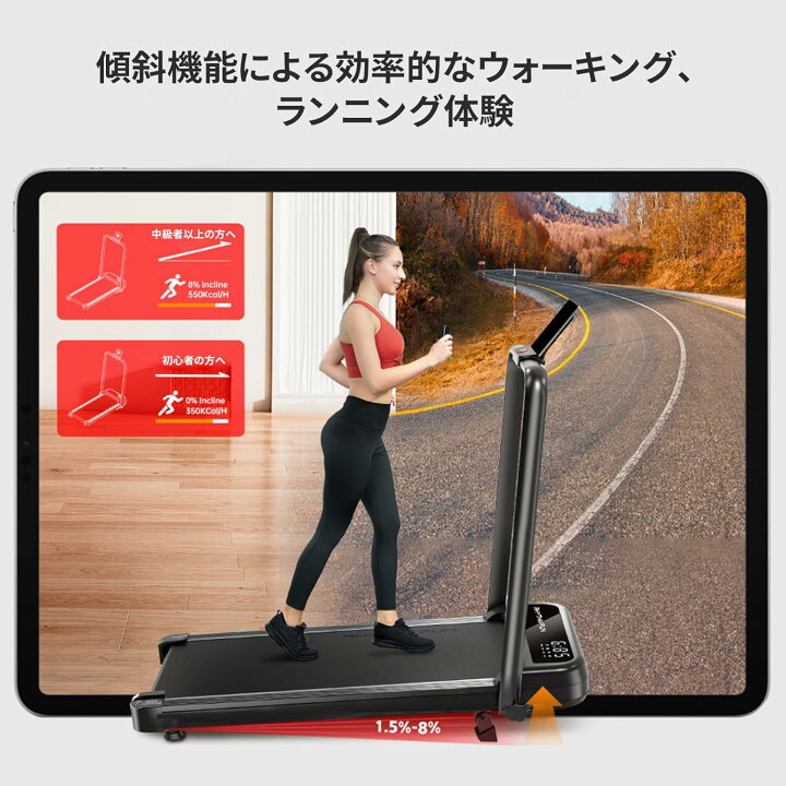 楽天市場】AORTD ルームランナー 電動 傾斜付き 角度調整 ウォーキング 