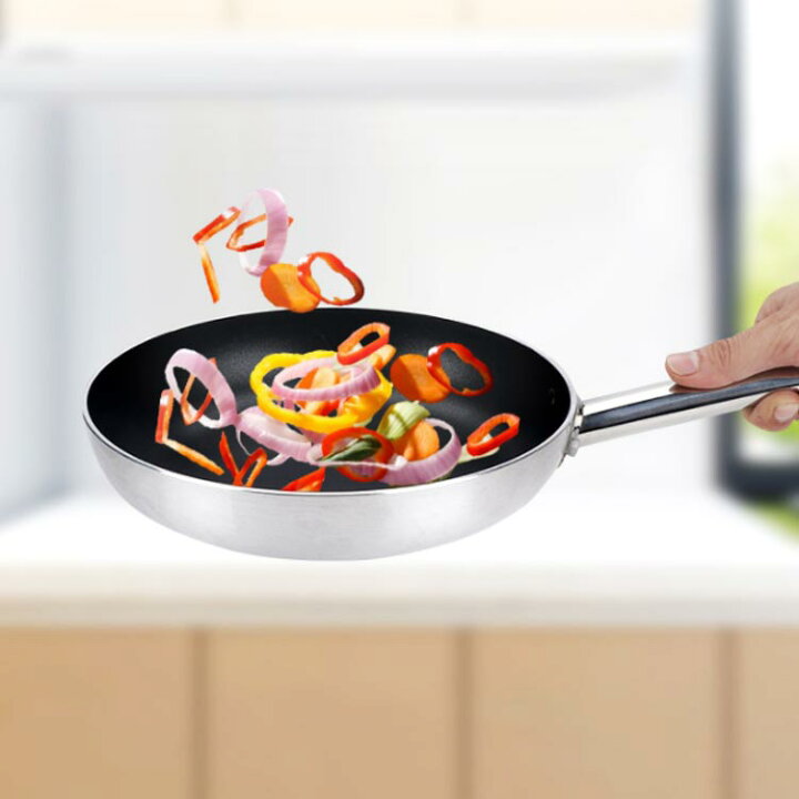 ノンスティック加工のフライパンを台無しにする5つの原因 中華なべ ノンスティック ステンレススチール 家庭用 コーティングなし ヒュームの少ない 多機能電磁調理器 フライパン調理用ガス (