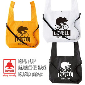 RIPSTOP MARCHE BAG ROAD BEAR　ナイロン バッグ 自転車 男の子 女の子 エコバッグ お買い物バッグ コンビニ チョイノリ ママチャリ 昼食 通勤 通学 ラベル TOP