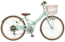 楽天市場】自転車 24インチ 女の子（カラーグリーン）（キッズ 