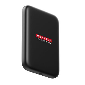 Monster Storage MagSafe SSD �O�t�� 1TB USB3.2 Gen2 Type�]C �ő�Ǐo���x2,000MB/�b �}�O�l�b�g�� �|�[�^�u��SSD iPhone15 16ProMax Windows MacOS ChromeOS PS5 ���[�J�[����m�F�ς�