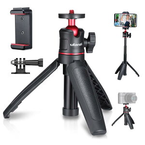 Ulanzi MT-08 �O�r �X�}�z �{ �X�}�z�N���b�v �J�����O�r ���^ ���B��_ �L�k 3�i �X�}�z �r�f�I�J���� �O�r ���B��_ �z�b�g�V���[�t�� 360°��] Sony/Canon/iphone/Xiaomi Redmi/SHARP/OPPO/GoPro9 8 7/Pocket 3/4/