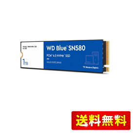Western Digital ウエスタンデジタル 内蔵SSD 1TB WD Blue SN580 (読取り最大 4,150MB/秒) M.2-2280 NVMe WDS100T3B0E-EC