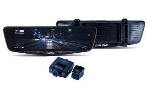 �A���p�C��(ALPINE) �h���C�u���R�[�_�[���� 10�C���`�f�W�^���~���[(�o���h�����^�C�v/�ԊO���A�J����) DVR-DM1000B-OC �t��