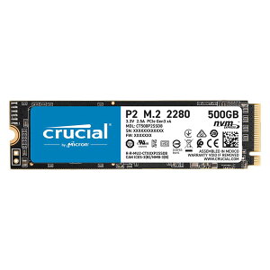 Crucial �N���[�V���� P2�V���[�Y 500GB 3D NAND NVMe PCIe M.2 SSD CT500P2SSD8