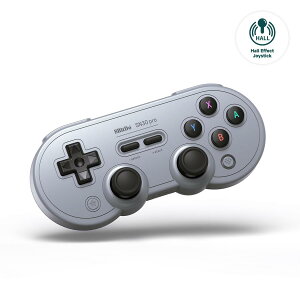 8BitDo SN30 Pro Bluetooth�R���g���[���[�A�z�[���G�t�F�N�g�W���C�X�e�B�b�N�A�b�v�f�[�g�A�X�C�b�`�APC�AMacOS�AAndroid�ASteam Deck�݊��� (Gray)