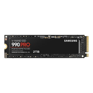 Samsung 990 PRO 2TB PCIe Gen 4.0 x4 (�ő�]�����x 7,450MB/�b) NVMe M.2 (2280) ���� SSD MZ-V9P2T0B-IT/EC