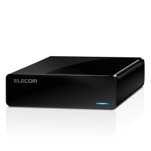 �G���R�� �O�t���n�[�h�f�B�X�N 4TB USB3.2(Gen1) �e���r�^��/�p�\�R���Ή� �É��t�@�����X�݌v ELD-FTV040UBK