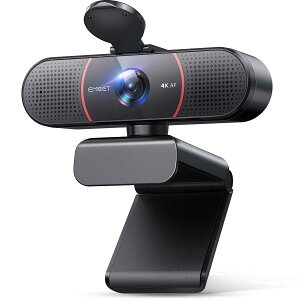 EMEET C960 4K web�J���� 800���掿 UHD Sony�Z���T�[���ڃE�F�u�J���� PDAF�I�[�g�[�t�H�[�J�X �f���A���}�C�N���� �������␳/�v���C�o�V�[�J�o�[/�v���O�A���h�v���C PC�J���� Zoom/Teams/Skype/Google��