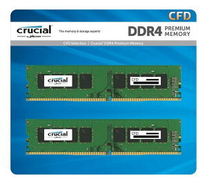 Crucial(�N���[�V����) CFD�̔� Crucial by Micron �f�X�N�g�b�vPC�p������ DDR4-3200 (2933�E2666�Ή�) (PC4-25600) 16GB×2�� 288pin DIMM W4U3200CM-16GQ