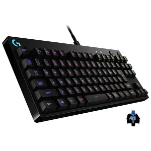 Logicool G(���W�N�[�� G) PRO �Q�[�~���O�L�[�{�[�h �e���L�[���X GX�X�C�b�` �N���b�L�[ �L�� ���J�j�J�� �L�[�{�[�h �É� ���{��z�� LIGHTSYNC RGB ���E���P�[�u�� G-PKB-002CK �������K�i ���ʔ����