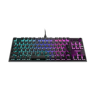 ROCCAT Vulcan TKL �R���p�N�g���J�j�J�� RGB USB �Q�[�~���O�L�[�{�[�h JP ���{��z�񃂃f�� �É� ���j�A(�Ԏ�����) �e���L�[���X �������K�i �h�C�c�f�U�C�� ROC-12-285