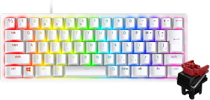 Razer Huntsman Mini JP ���^ �Q�[�~���O�L�[�{�[�h �e���L�[���X Linear Optical Switch ���{�� JP�z�� 60%���C�A�E�g Mercury White �� ���w�X�C�b�` ������1.2mm�쓮 ���j�A�G�� �É� Chroma RGB RZ03-03391100-R3J1