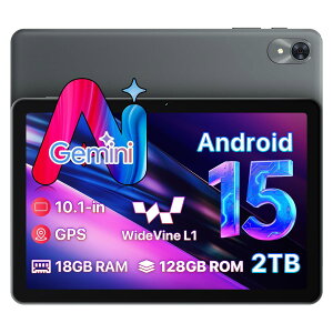 �yAndroid 15 �^�u���b�gGemini AI���� �z10�C���`�^�u���b�g WiFi���f���b18GB+128GB�i2TB�܂Ŋg���jWideVine L1�Ή��b�f���A���o���hWiFi6�E5000mAh Type-C�[�d�EGPS�bKids Space�Ή� �w�K�E���掋���ɍœK�b�Z�K