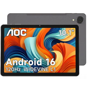 AOC M10 �^�u���b�g 10�C���` Android16 Wi-Fi���f�� 20GB������ 128GB�X�g���[�W �ő�1TB�g�� 120Hz�����t���b�V�����[�g Widevine L1�Ή� GPS���� ��F��