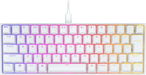CORSAIR K65 RGB MINI 60%���J�j�J���Q�[�~���O�L�[�{�[�h Cherry MX �X�C�b�`�̗p �z���B�g CH-9194114-JP ���{��z��