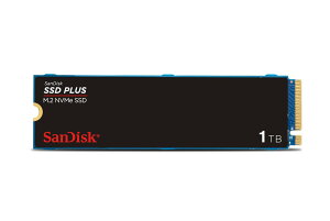 SanDisk SSD Plus 1TB M.2 2280 PCIe Gen3 NVMe SSD �ő�3200MB/�b�̓ǂݎ�葬�x