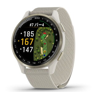 �K�[�~��(GARMIN) Approach S50 Ivory �S���tGPS�E�H�b�` AMOLED�^�b�`�f�B�X�v���C �o�[�`�����L���f�B �����O�o�b�e���[ Android/iOS�Ή� Suica�Ή�