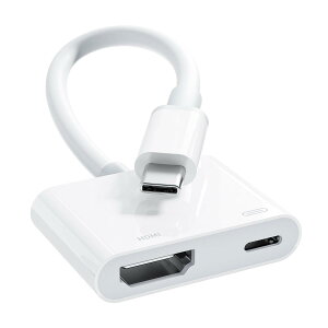 Type-c HDMI�ϊ��P�[�u�� 2in1 4K �}���[�d �^�C�vc hdmi �ϊ� ���d�s�v �ݒ�s�v �x���Ȃ� ���������o�� AV�A�_�v�^ �~���[�����O iPhone 17/16/15/iPad Pro/Google Pixel/Samsung/USB C �f�o�C�X�Ή�