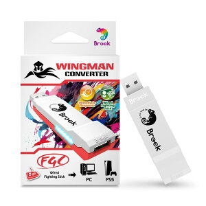 Wingman FGC Fighting Stick Converter �E�B���O�}��FGC �t�@�C�e�B���O�X�e�B�b�N �R���o�[�^�[ PS5/PS4�Q�[���@/PC(X-Input)/Mac�ɑΉ� �L���A�[�P�[�h�R���g���[���[�p