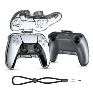 PS5 �R���g���[���[�p �P�[�X �n�[�h�ی�P�[�X PC�f�� �Ռ��z�� ���ϋv�� PS5 DualSense�p ���[�J�o�[ �y�� �S�ʕی� ���h�~ �g�тɕ֗� ���E�ȒP �|�[�^�u�� ���[�|�[�` �u���b�N