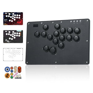 Haute42 U16 ���o�[���X�A�P�R�� �A�ˋ@�\ & RGB LED���� �z�b�g�X���b�v�Ή��Ń{�^���������R �R���p�N�g�݌v �ɔ��̌����Ŏ����^�ѕ֗� �G�u���\ �i���Q�[���ɍœK PC/Switch/PS4/PS3�Ή� ���{��