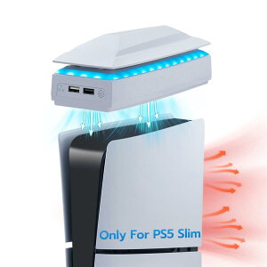 �V�^ PS5 Slim�p �㕔��p�t�@�� �A�b�p�[��p�t�@�� �M�\���΍� �J�X�^���݌v �_�X�g�v���[�t RGB���C�g PS5 Pro��Ή�-�z���C�g