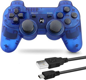 PS3 �p ���C�����X�R���g���[���[ 6���Z���T�[ DUAL SHOCK3 �Q�[���p�b�g �݊��Ή� USB �P�[�u�� ���{������� (�����u���[)
