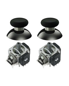 �W���C�X�e�B�b�N TMR�d���� �h���t�g�΍� PS5 DualSense/DualSense Edge�Ή� ���X���[�Y �����C���p�[�c ������ ���x���萫�ɗD��� �X�e�B�b�N�L���b�v2�t��