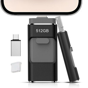 �y�A�v���s�v�E���K�F�ؕi �z512GB Phone�Ή�usb�������ʐ^�ۑ� ����usb�Ɏʐ^���ڂ�4in1 �t���b�V���h���������l�C USB ���ʑ}���X�}�z USB �������[ �t���b�V���h���C�u Android �p�\�R���Ή� USB��