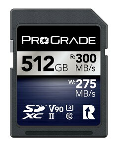 ProGrade Digital SDXC UHS-II V90 IRIDIUM 512GB �������[�J�[�h (�ő�Ǎ�300MB/s �ő发��275MB/s) �v���O���[�h�f�W�^�� �A���i