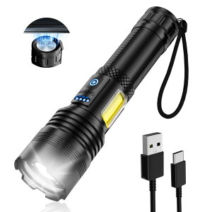 �����d�� led���C�g �����d�� ���� �yXHP160LED �� �}�O�l�b�g�t���z �t���b�V�����C�g ��e��8000mAh Type-C �[�d�� �Y�[������ �n���f�B���C�g �R�p �ŋ� Flashlight ���^ IPX6�h�� 7�Ɩ����[�h �A���~