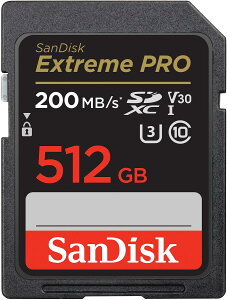 SanDisk (�T���f�B�X�N) 512GB Extreme PRO SDXC UHS-I �������[�J�[�h - C10�AU3�AV30�A4K UHD�ASD�J�[�h- SDSDXXD-512G-GN4IN